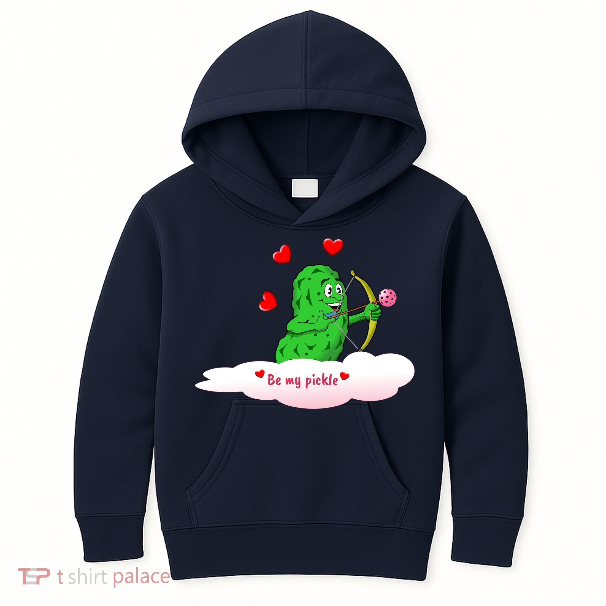 Be My Pickle, Fun Pickleball, Valentines Day Pickleball Kids Hoodie