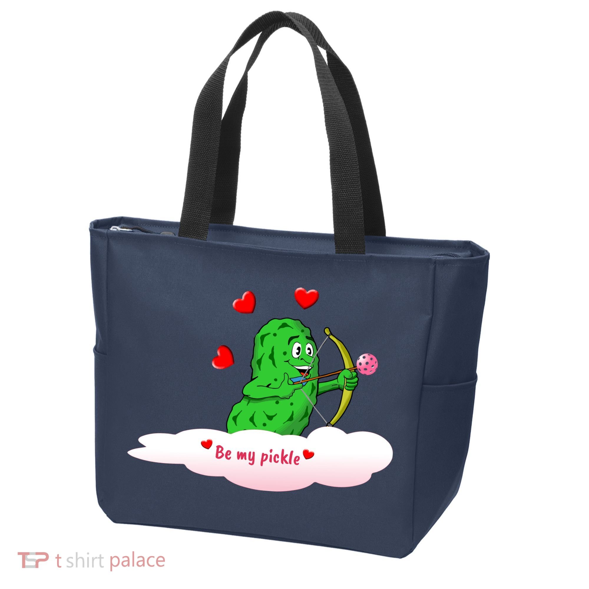 Be My Pickle, Fun Pickleball, Valentines Day Pickleball Tote Bag