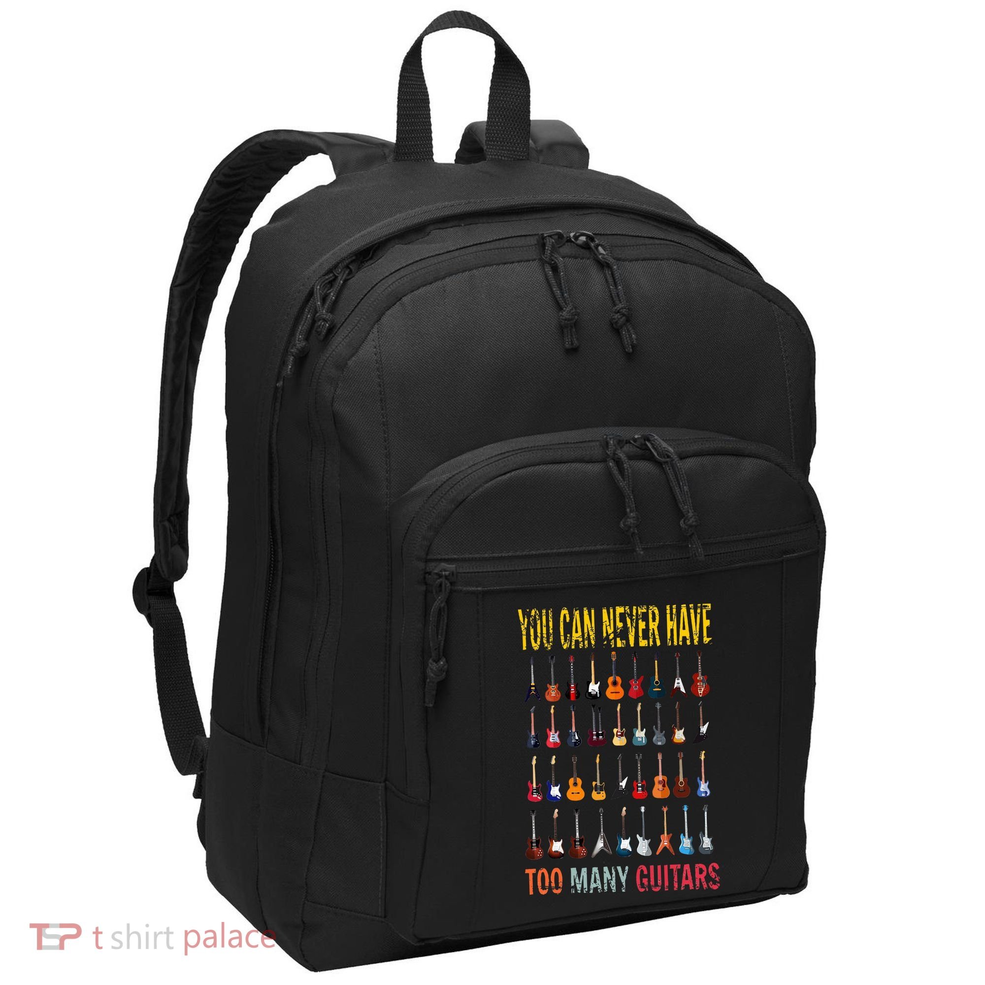 Bass Musician Pick You Can Never Have Too Many Guitars Port Authority Basic Backpack