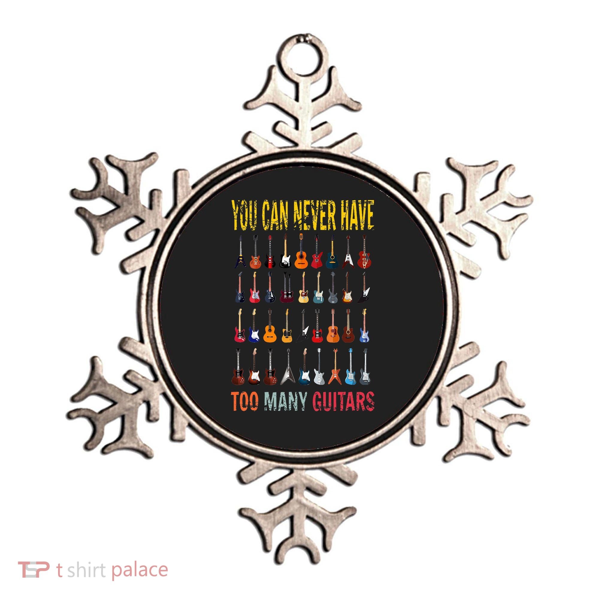 Bass Musician Pick You Can Never Have Too Many Guitars Ornament