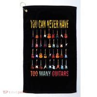 Bass Musician Pick You Can Never Have Too Many Guitars Golf Towel thumb 0