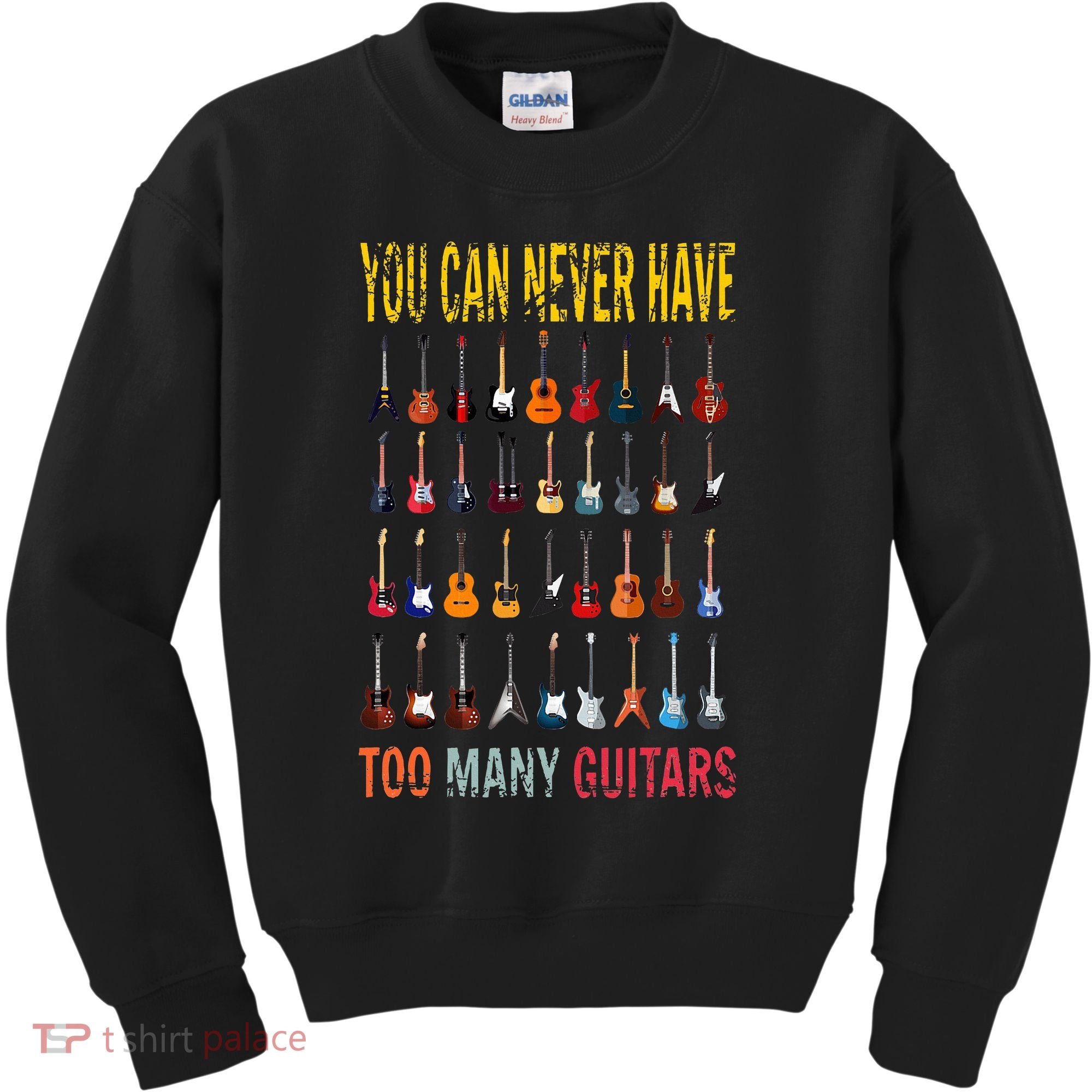 Bass Musician Pick You Can Never Have Too Many Guitars Kids Sweatshirt