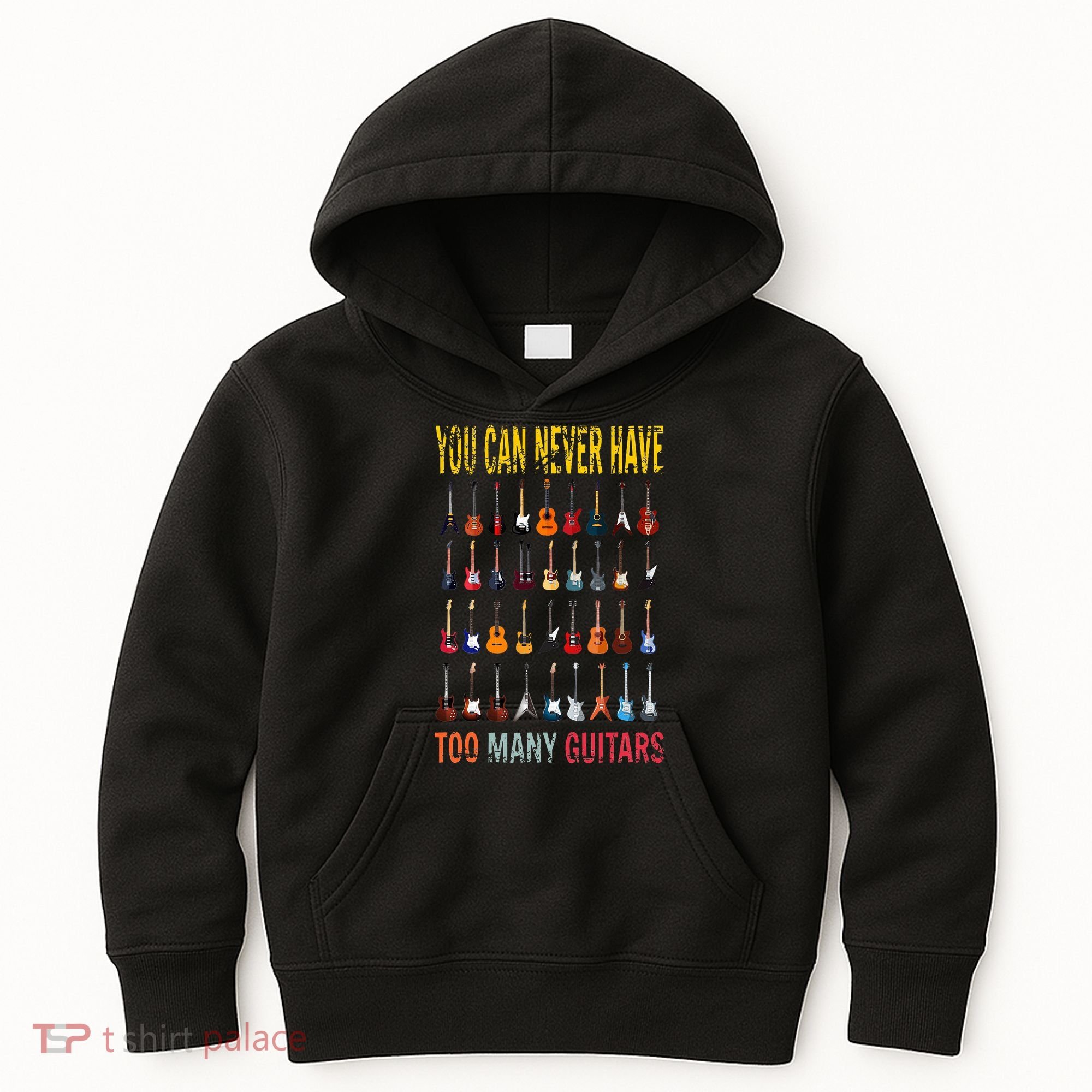 Bass Musician Pick You Can Never Have Too Many Guitars Kids Hoodie