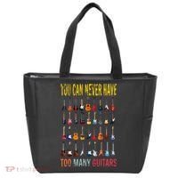 Bass Musician Pick You Can Never Have Too Many Guitars Tote Bag thumb 0