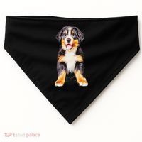 Bernese Mountain Puppy For Women Dog Lovers USA-Made Doggie Bandana thumb 0