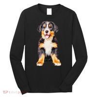 Bernese Mountain Puppy For Women Dog Lovers Long Sleeve Shirt thumb 0