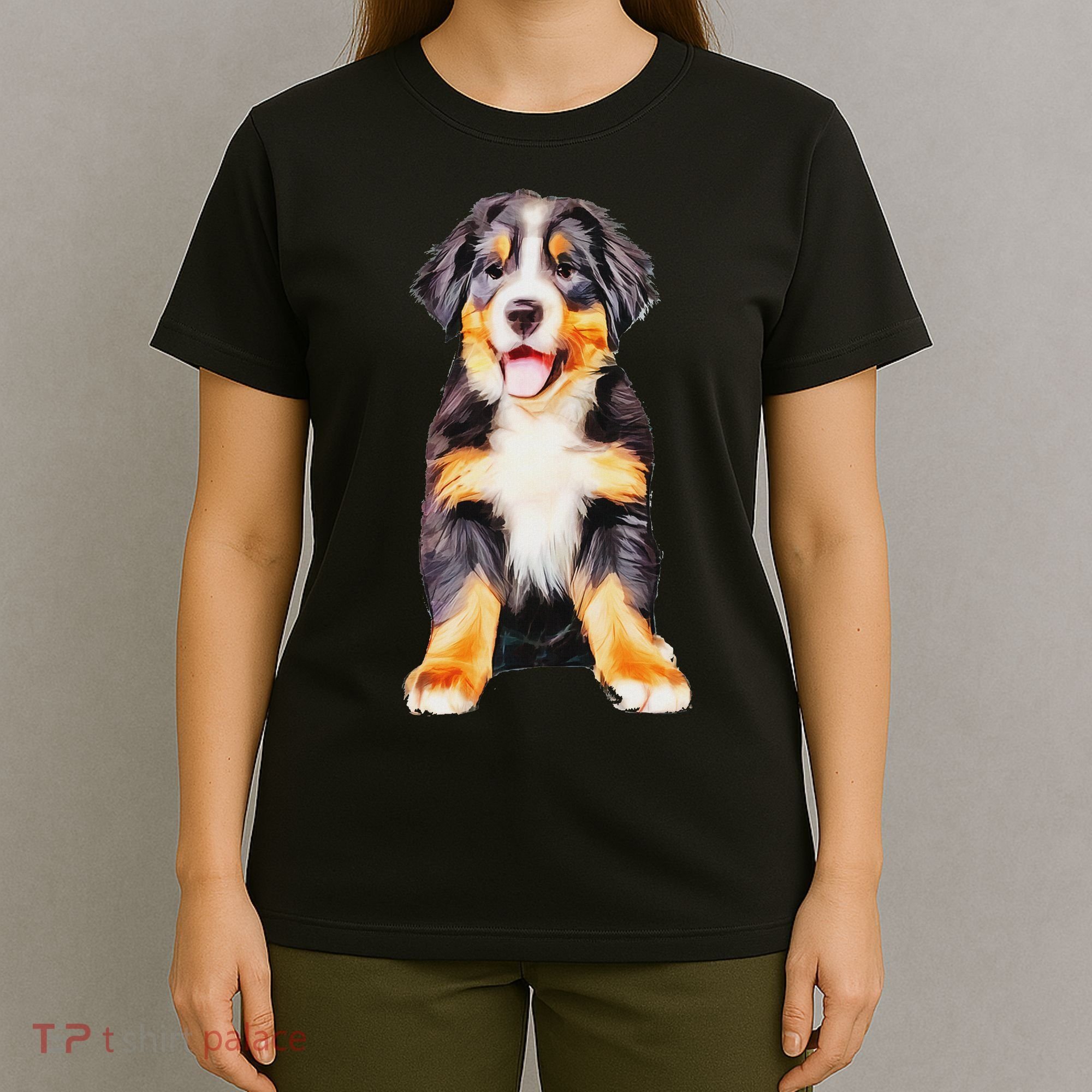 Bernese Mountain Puppy For Women Dog Lovers T-Shirt