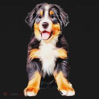 Bernese Mountain Puppy For Women Dog Lovers T-Shirt thumb 7