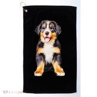 Bernese Mountain Puppy For Women Dog Lovers Golf Towel thumb 0