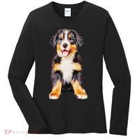 Bernese Mountain Puppy For Women Dog Lovers Women's Long Sleeve Shirt thumb 0