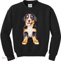 Bernese Mountain Puppy For Women Dog Lovers Kids Sweatshirt thumb 0