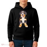 Bernese Mountain Puppy For Women Dog Lovers Kids Hoodie thumb 4