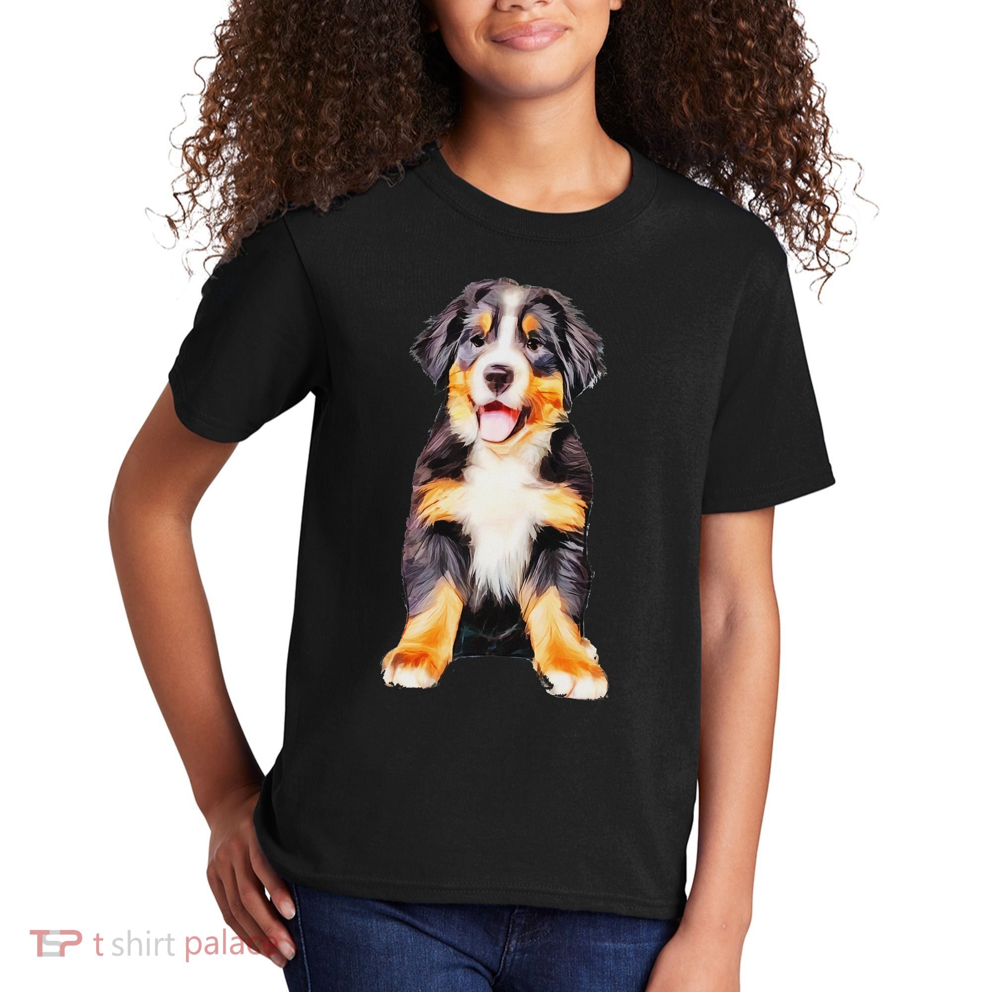 Bernese Mountain Puppy For Women Dog Lovers Kids T-Shirt