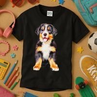 Bernese Mountain Puppy For Women Dog Lovers Kids T-Shirt thumb 3
