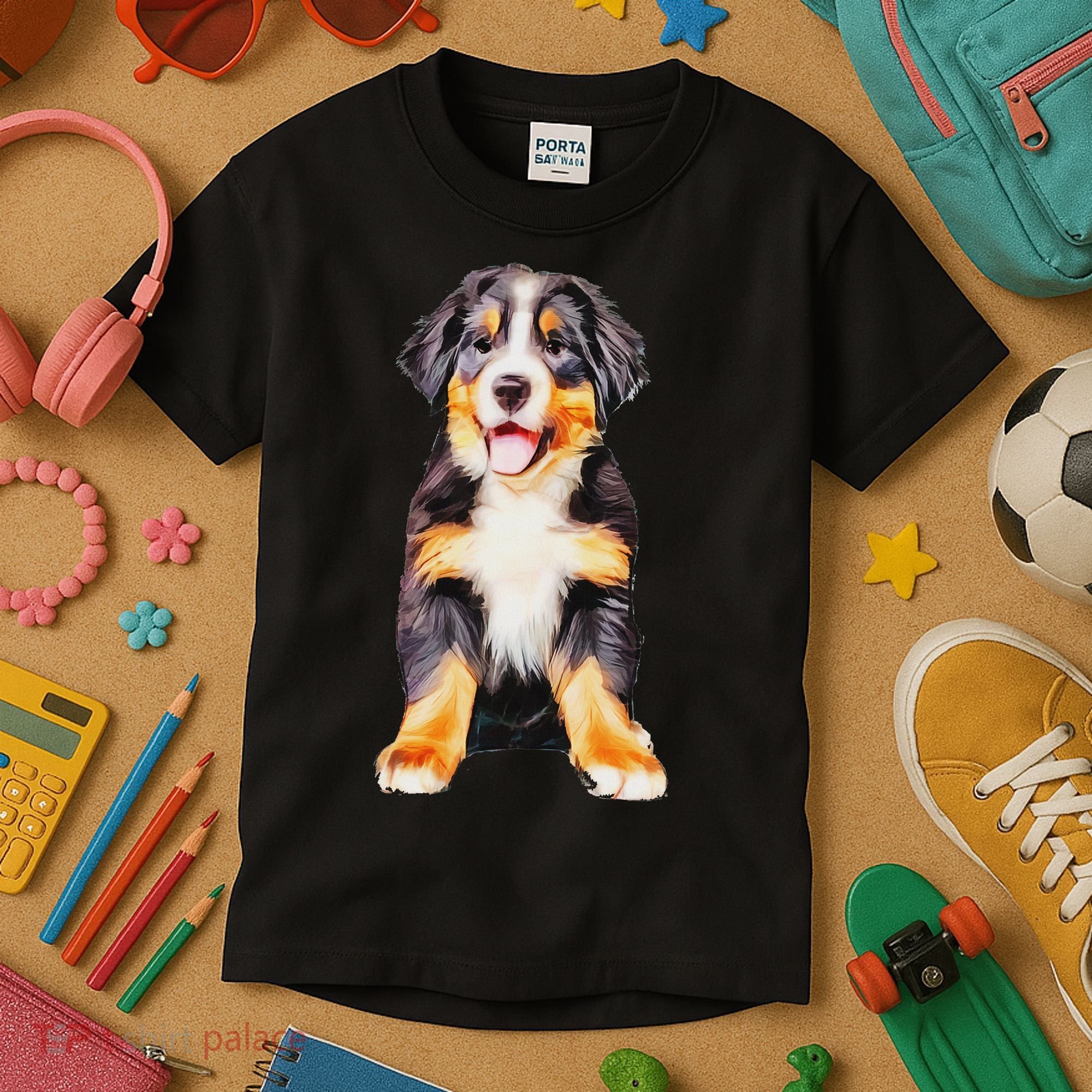 Bernese Mountain Puppy For Women Dog Lovers Kids T-Shirt