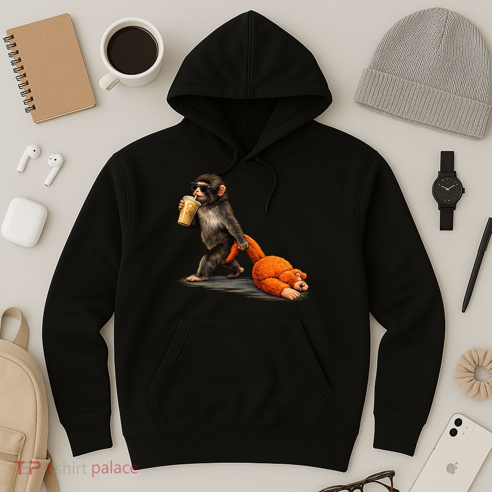Baby Monkey Punch Iced Coffee Hoodie