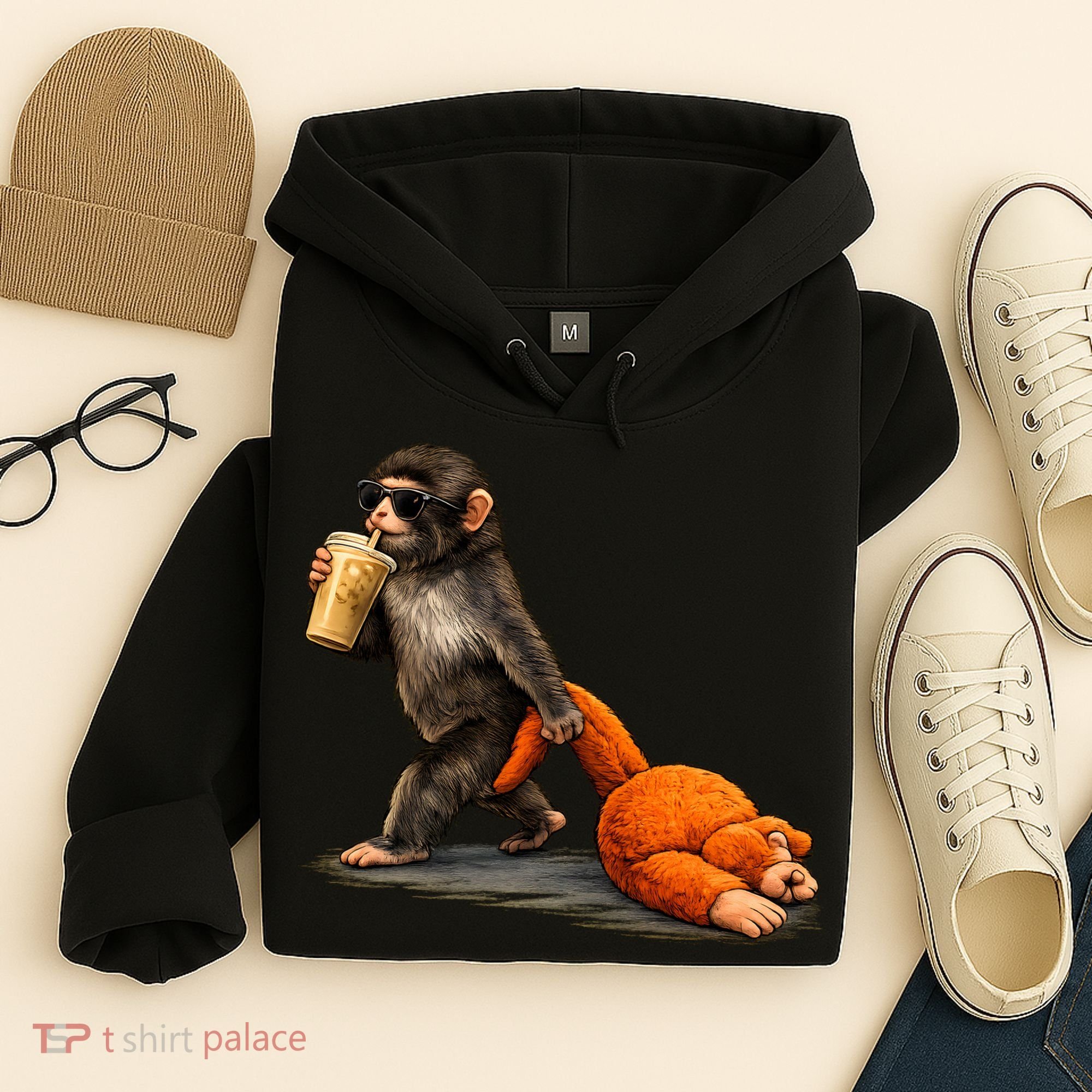 Baby Monkey Punch Iced Coffee Hoodie