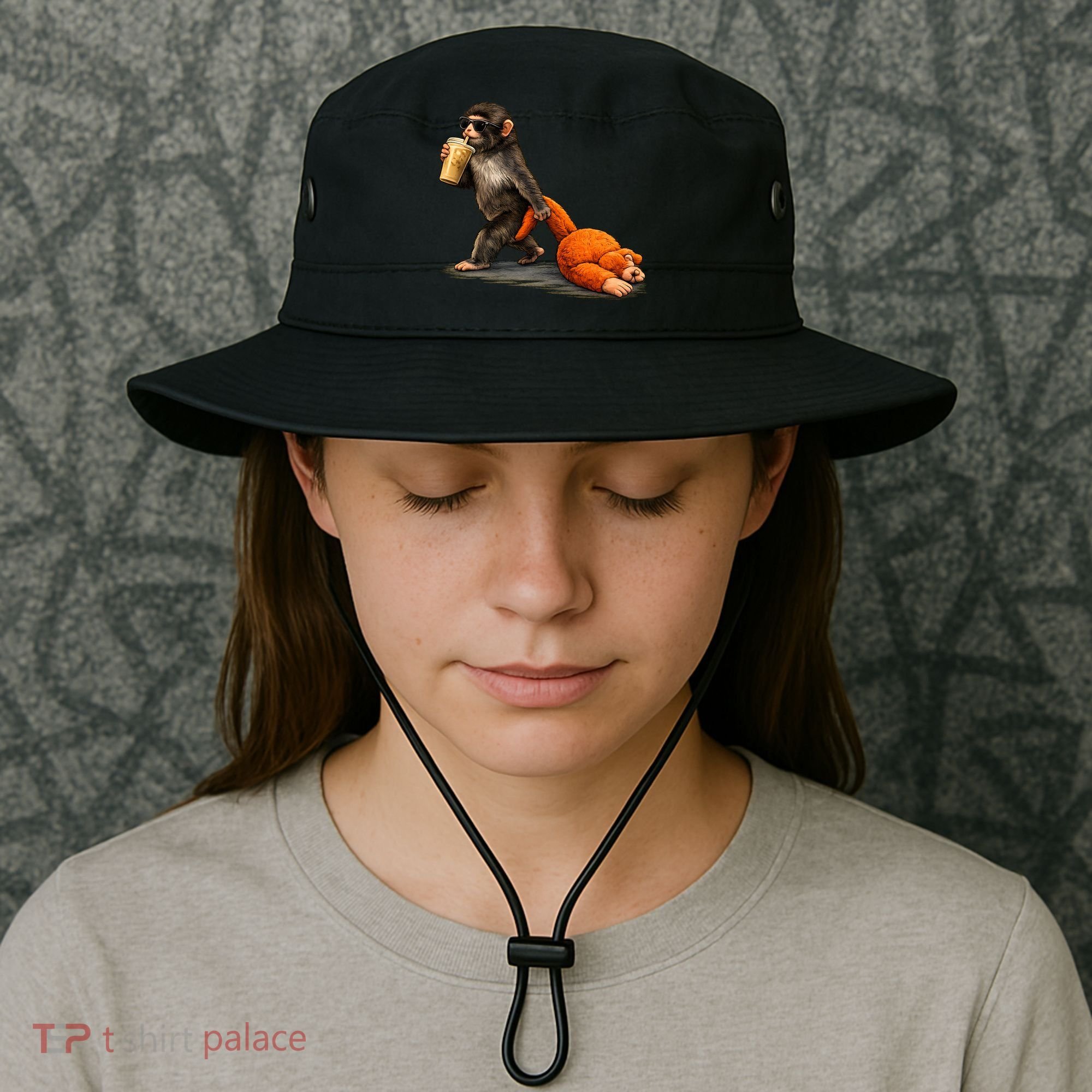 Baby Monkey Punch Iced Coffee Bucket Hat