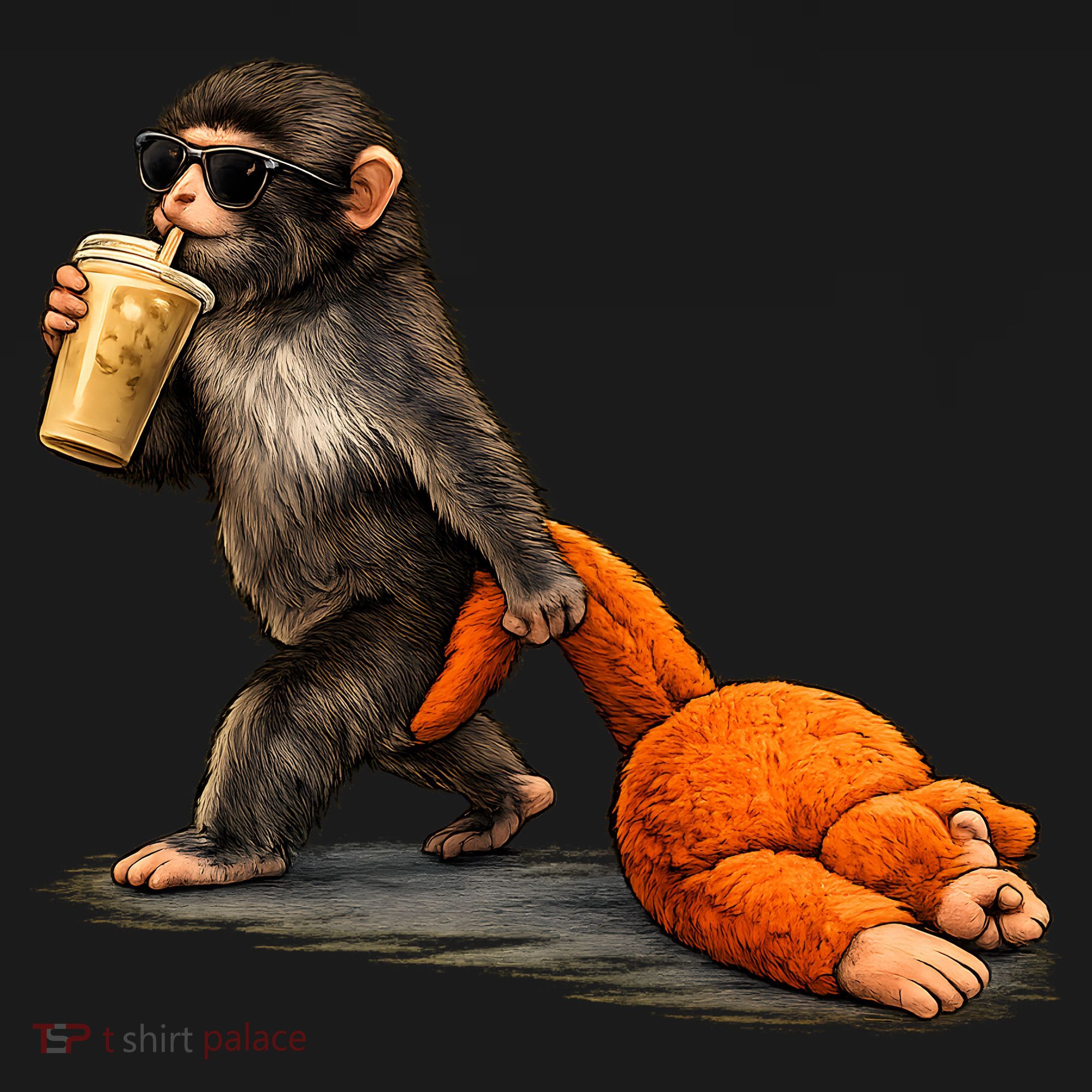Baby Monkey Punch Iced Coffee Pajama Set