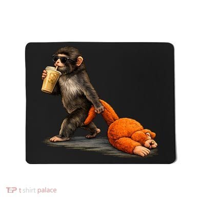 Baby Monkey Punch Iced Coffee Mousepad