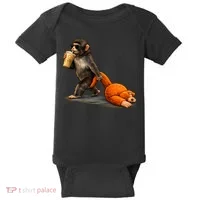 Baby Monkey Punch Iced Coffee Baby Bodysuit thumb 0