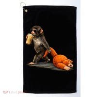 Baby Monkey Punch Iced Coffee Golf Towel thumb 0