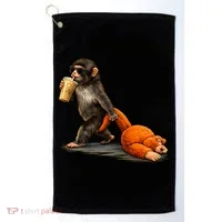 Baby Monkey Punch Iced Coffee Golf Towel thumb 0