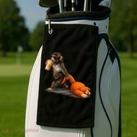 Baby Monkey Punch Iced Coffee Golf Towel thumb 2