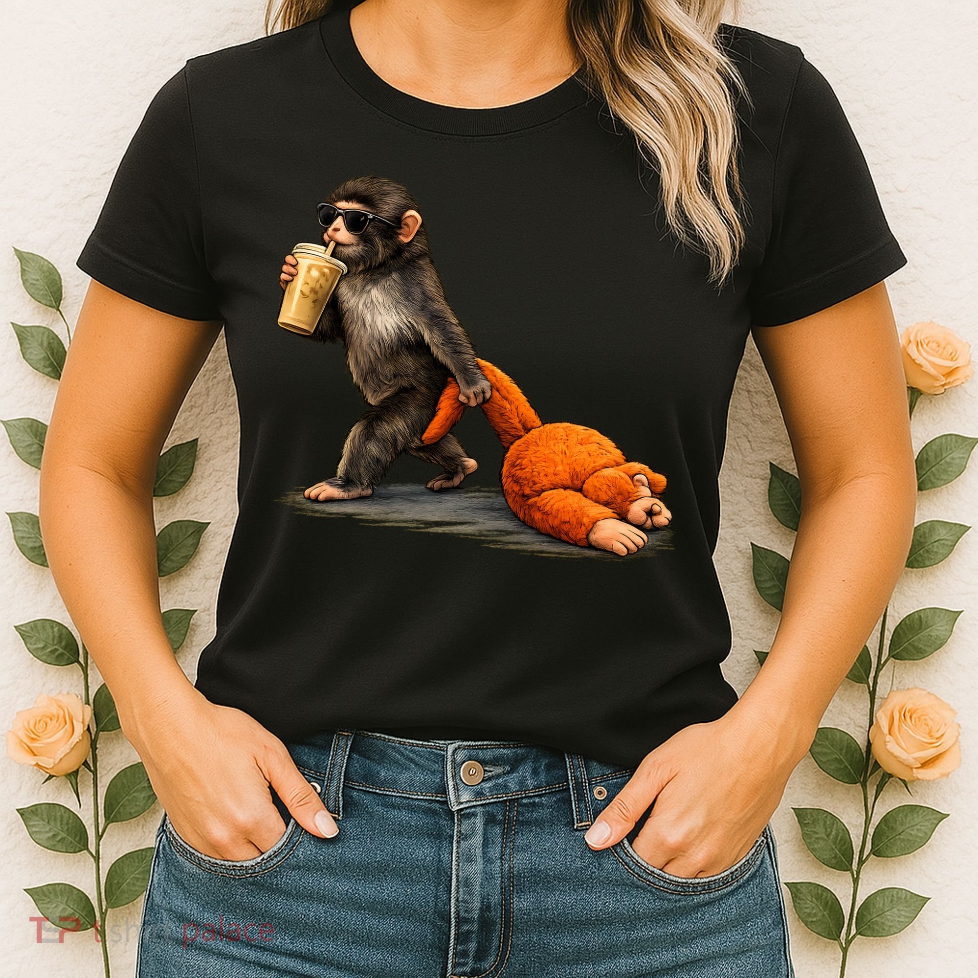 Baby Monkey Punch Iced Coffee Women's T-Shirt