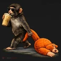 Baby Monkey Punch Iced Coffee Women's T-Shirt thumb 6
