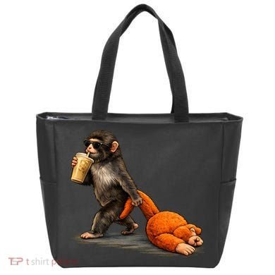 Baby Monkey Punch Iced Coffee Tote Bag