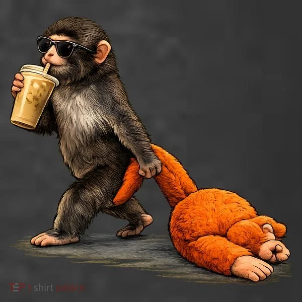 Baby Monkey Punch Iced Coffee Women's Hoodie
