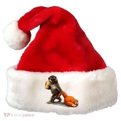 Baby Monkey Punch Iced Coffee Santa Hat