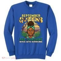 Black Melanin Queen September Afro Birthday Virgo Libra Gift Sweatshirt thumb 0
