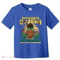 Black Melanin Queen September Afro Birthday Virgo Libra Gift Toddler T-Shirt thumb 0