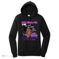 Black Melanin Queen September Afro Birthday Virgo Libra Gift Women's Hoodie thumb 0