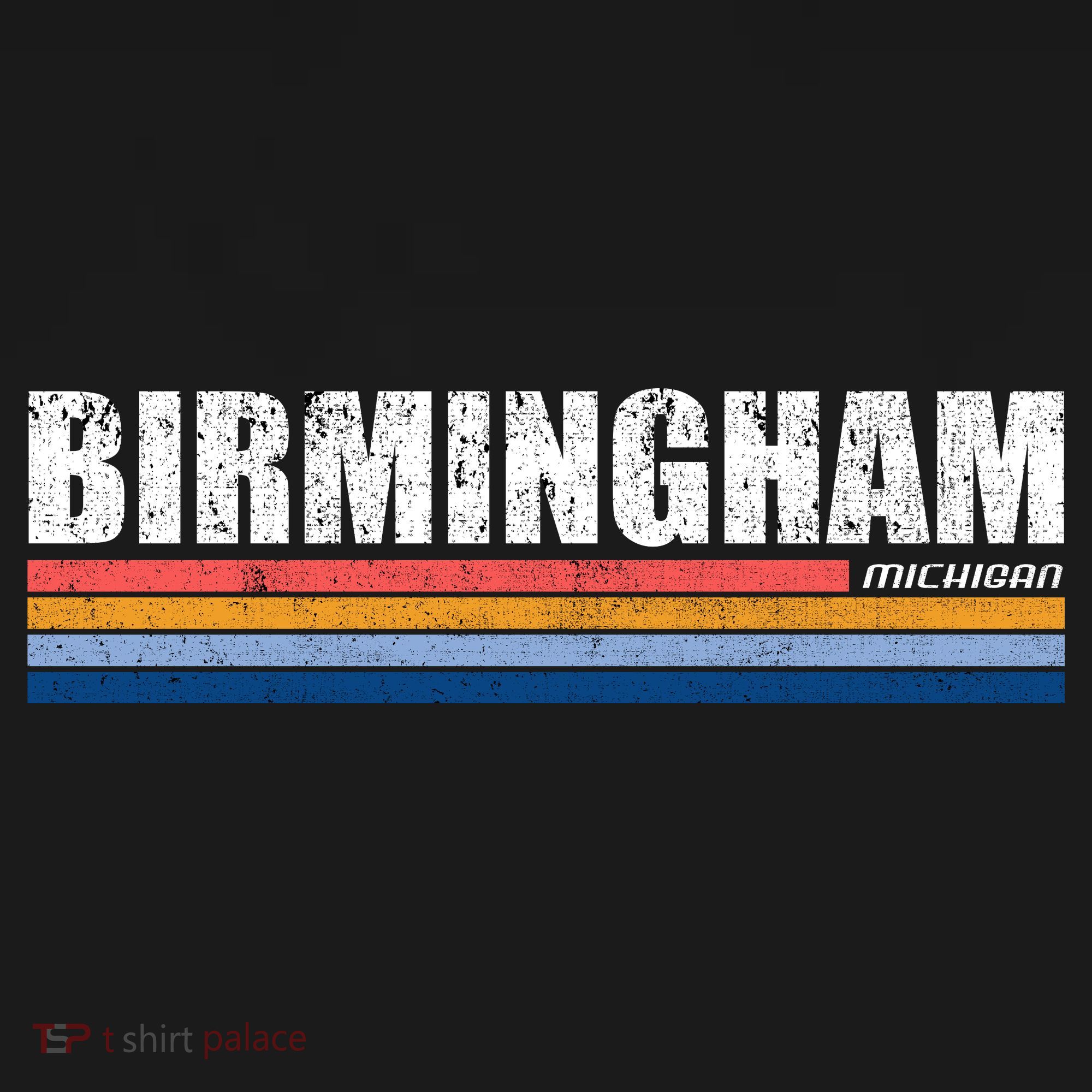 Birmingham Michigan Retro USA-Made Doggie Bandana