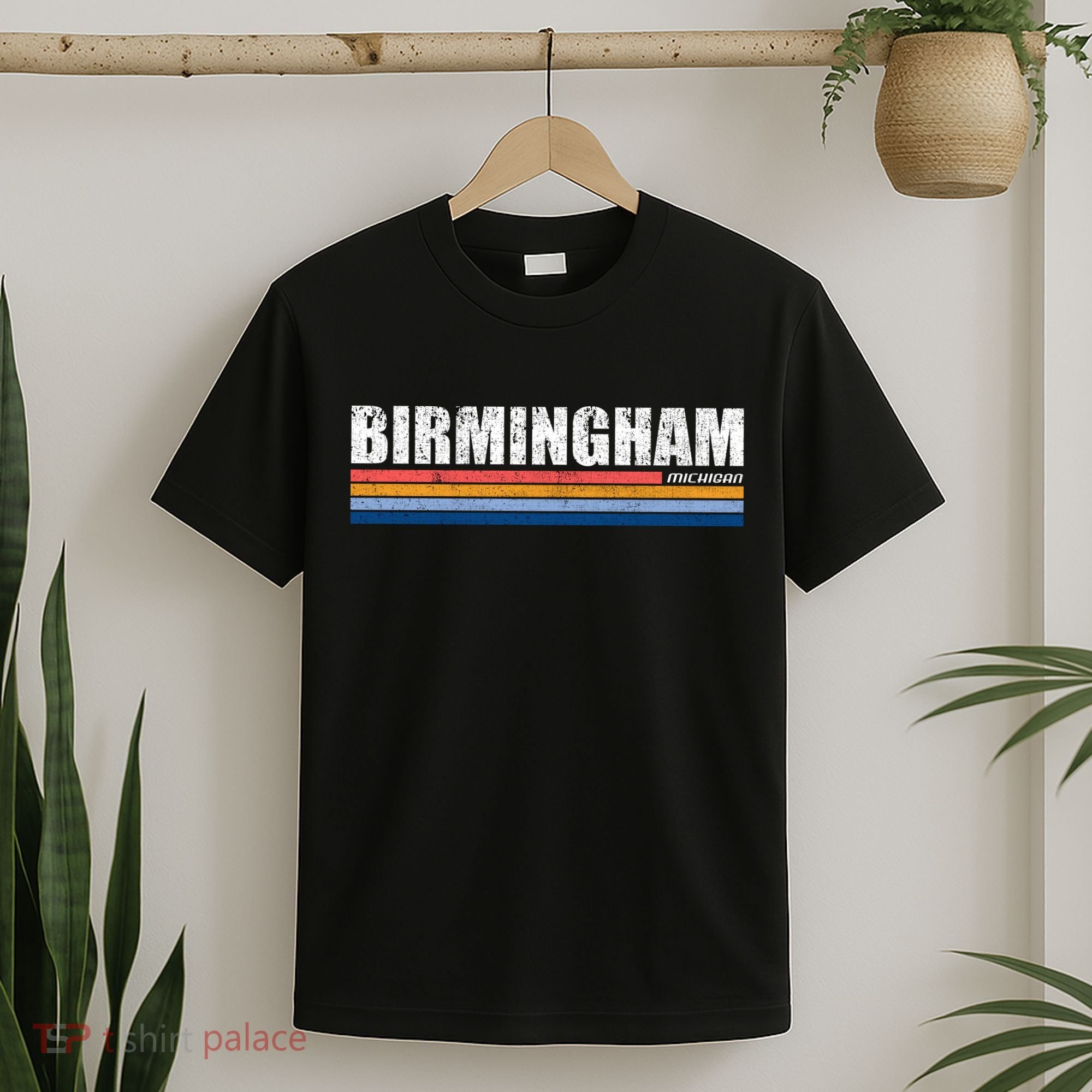 Birmingham Michigan Retro T-Shirt