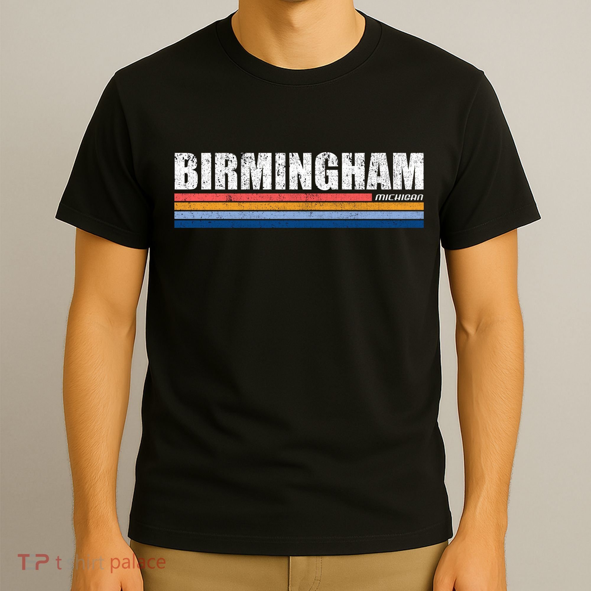Birmingham Michigan Retro T-Shirt