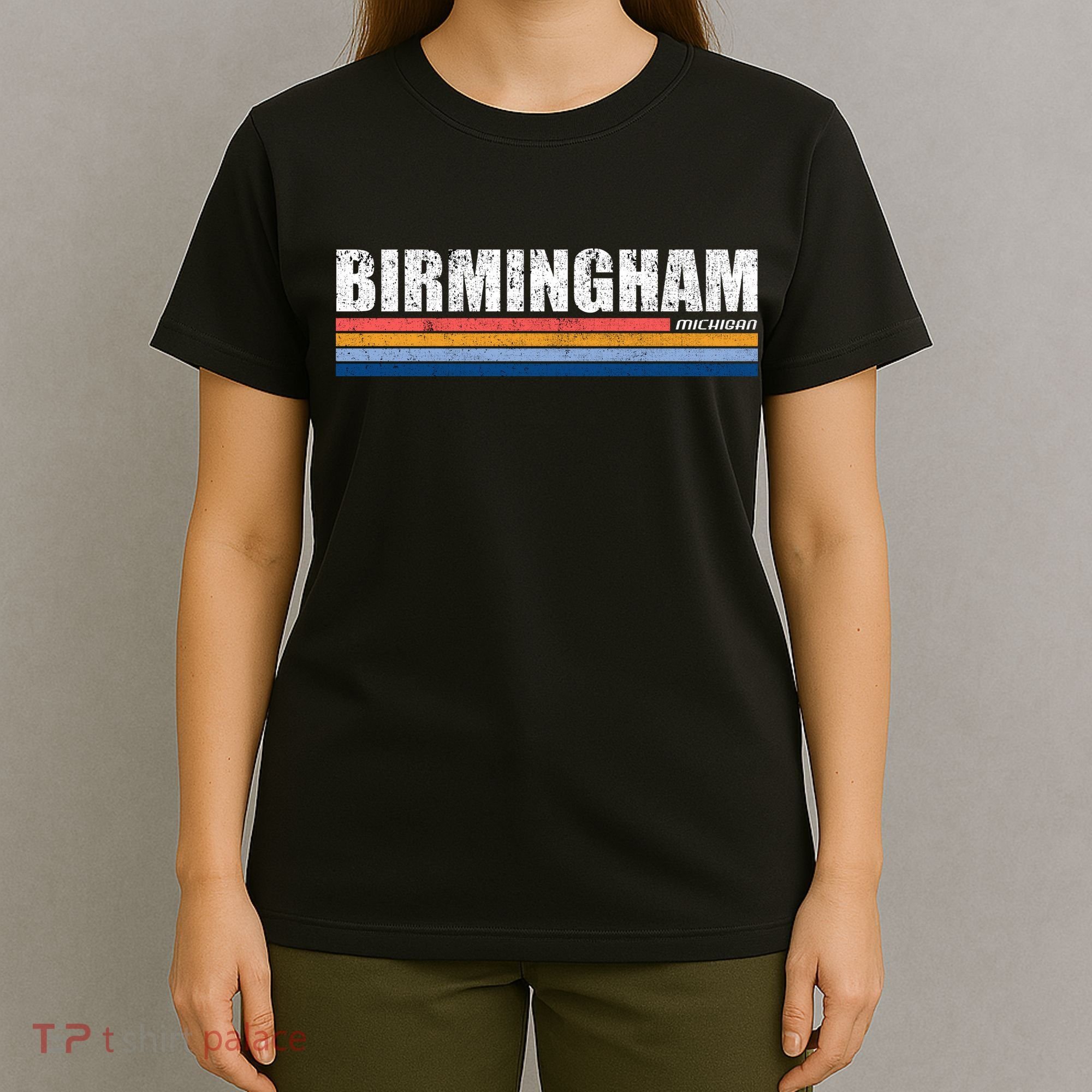 Birmingham Michigan Retro T-Shirt