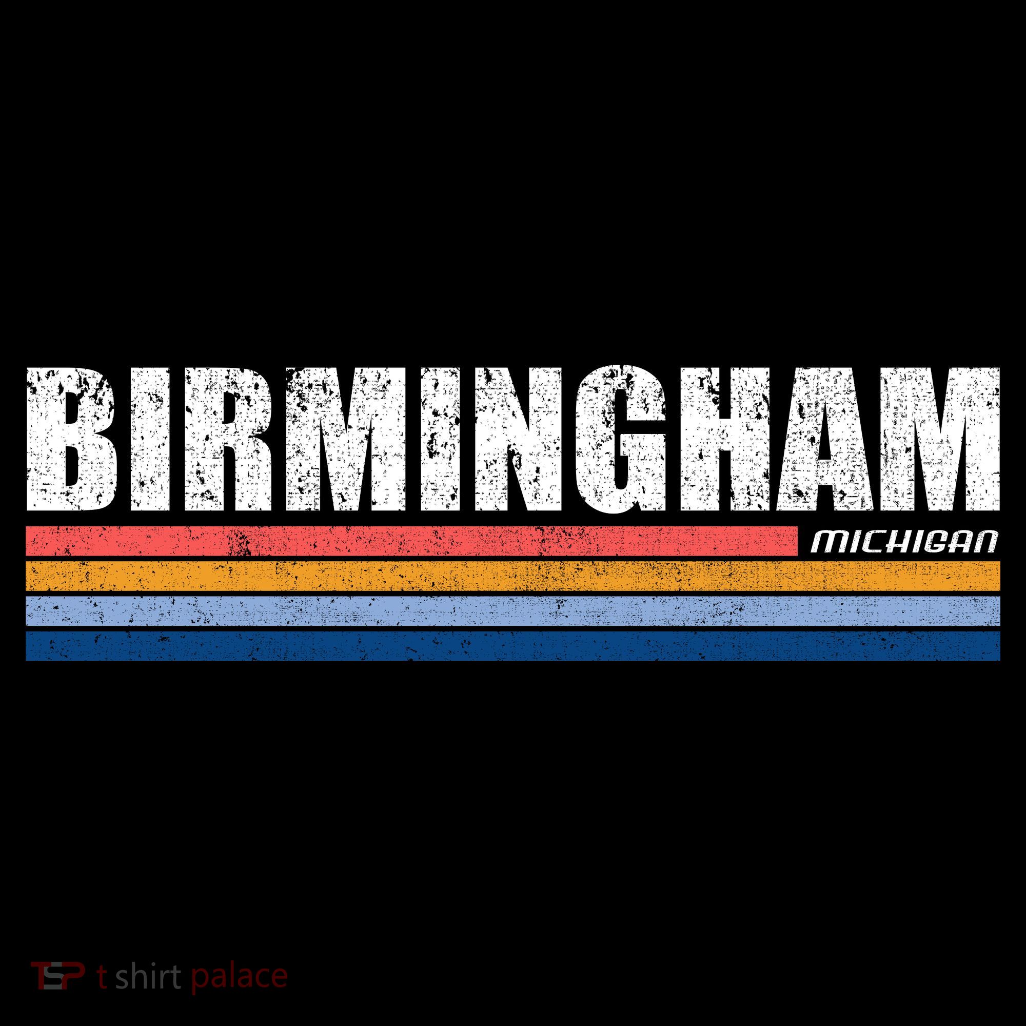 Birmingham Michigan Retro T-Shirt