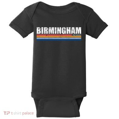 Birmingham Michigan Retro Baby Bodysuit