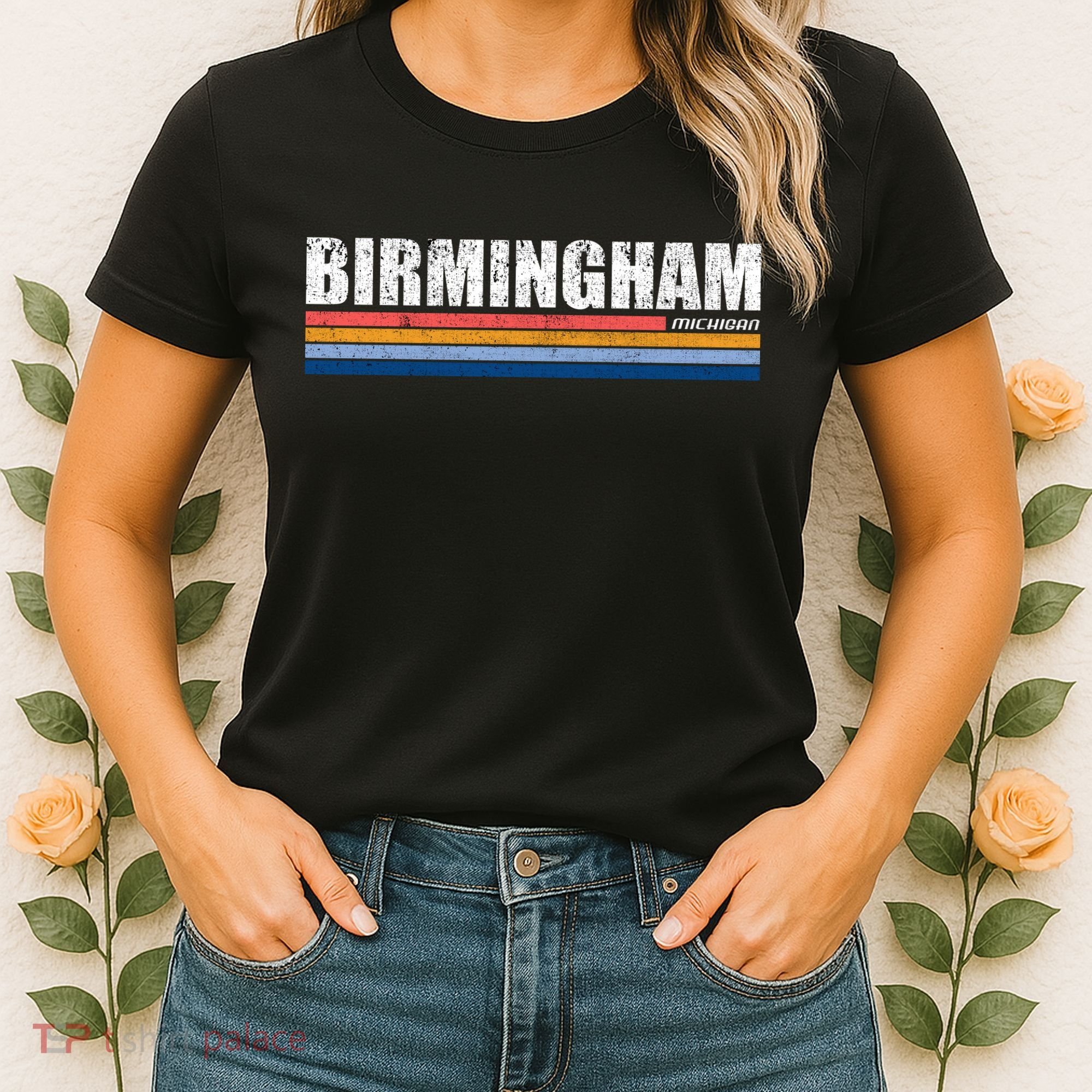 Birmingham Michigan Retro Women's T-Shirt