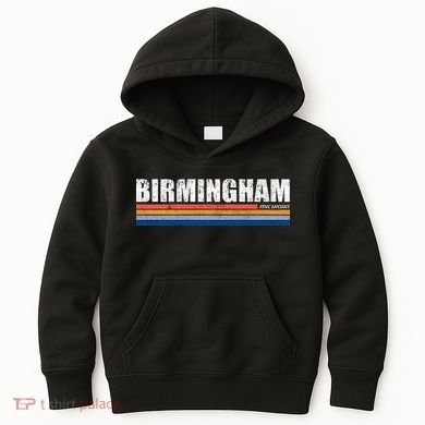 Birmingham Michigan Retro Kids Hoodie