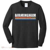 Birmingham Michigan Retro Kids Long Sleeve Shirt thumb 0