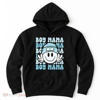 Boy Mama Retro Gift For Mother Mom Of Sons Hoodie thumb 0