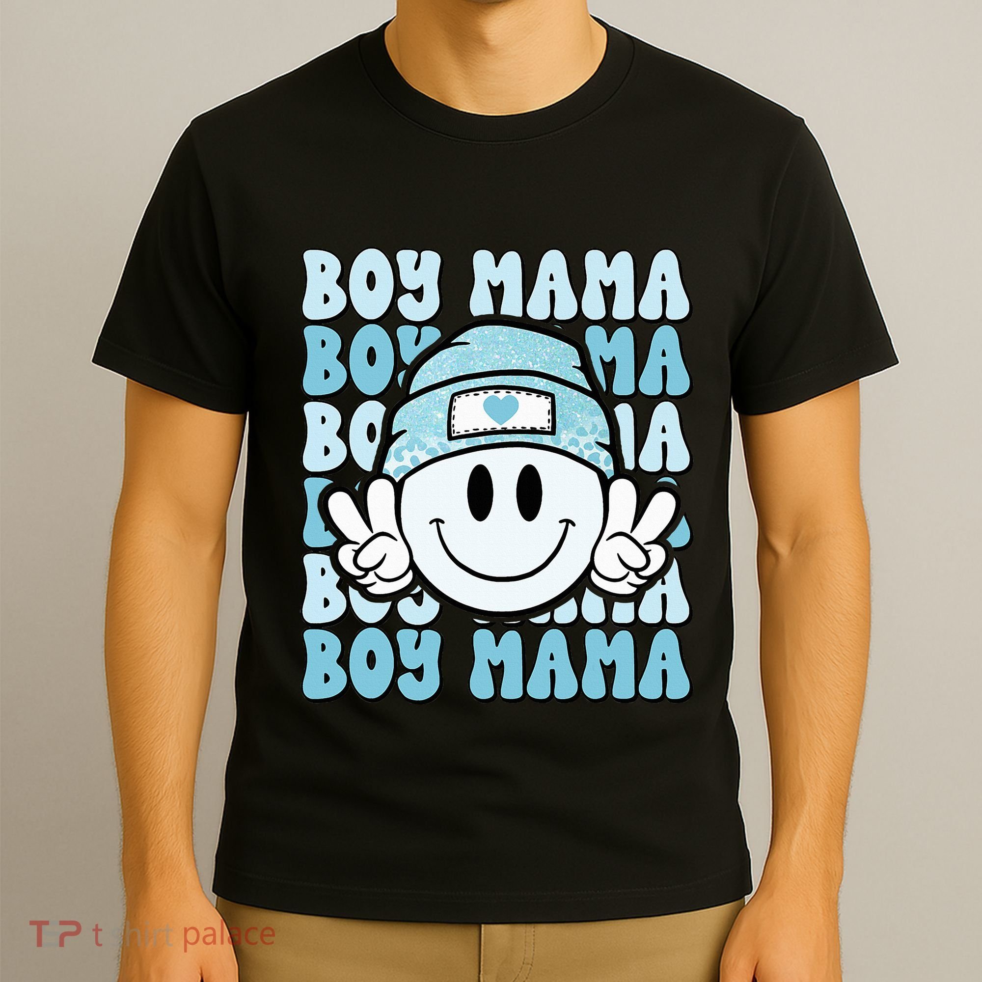 Boy Mama Retro Gift For Mother Mom Of Sons T-Shirt