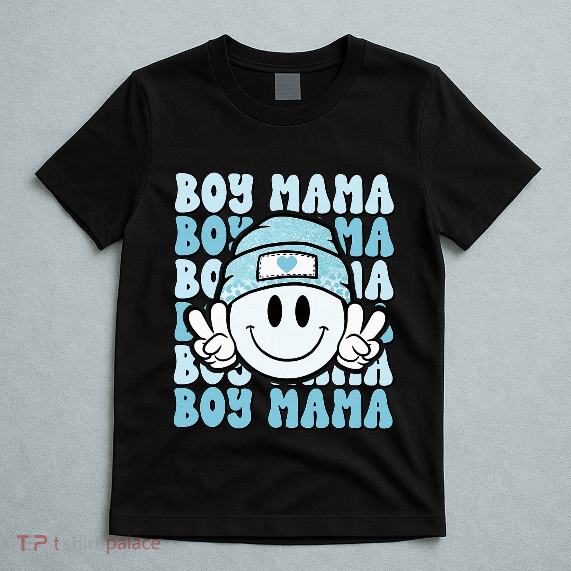 Boy Mama Retro Gift For Mother Mom Of Sons T-Shirt