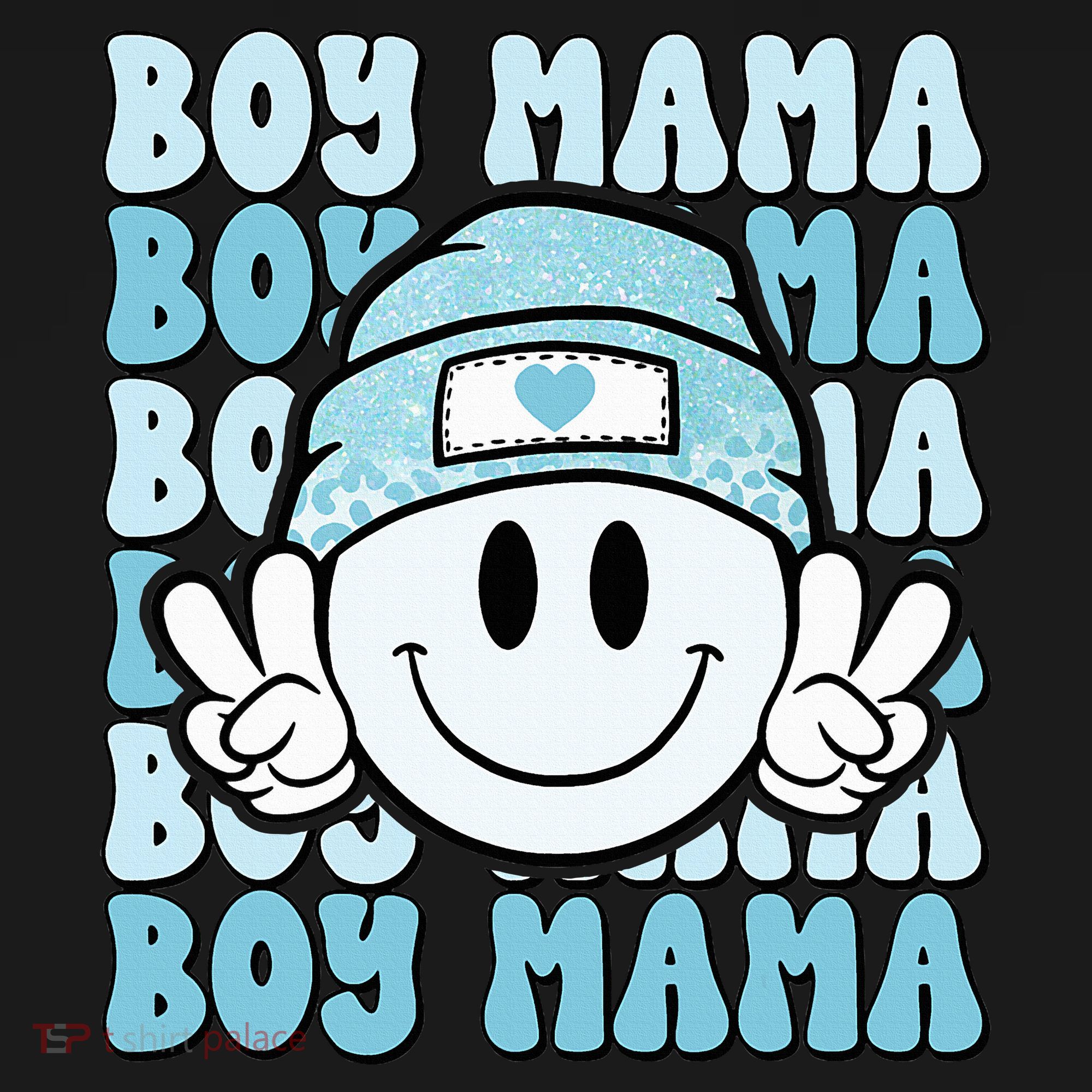 Boy Mama Retro Gift For Mother Mom Of Sons T-Shirt