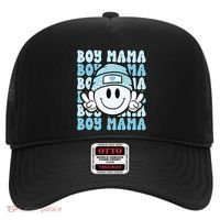 Boy Mama Retro Gift For Mother Mom Of Sons Hat thumb 0